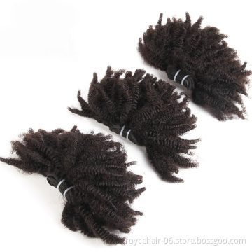 Reliable Hair Vendor 100% Unprocessed Raw Virgin Afro Kinky Remi Human Hair Weft
